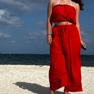 Red Women's Jumpsuit set